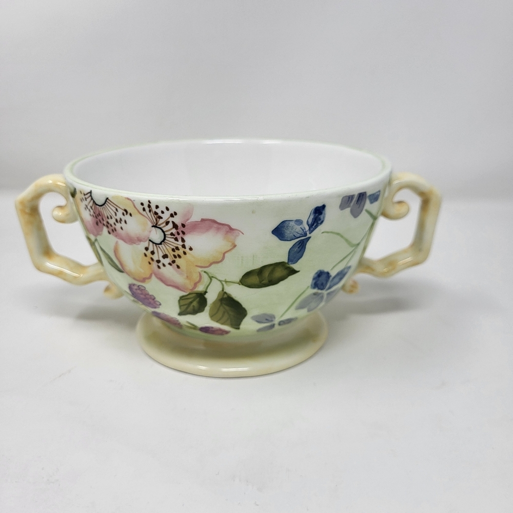 Evelyn 6" Footed‎ Bowl by Tracy Porter Floral Retired Decor Spring